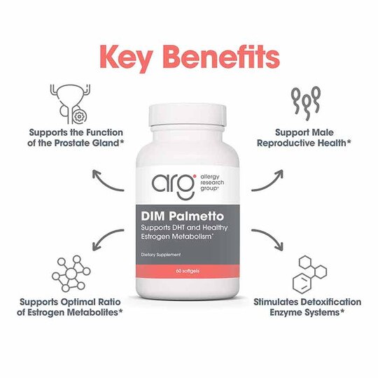 DIM Palmetto Prostate Formula, 60 Softgels, ARG