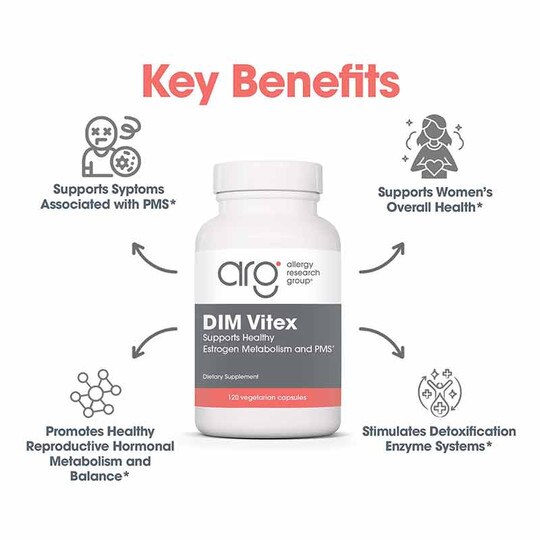 DIM Vitex PMS Formula, 120 Veg Capsules, ARG