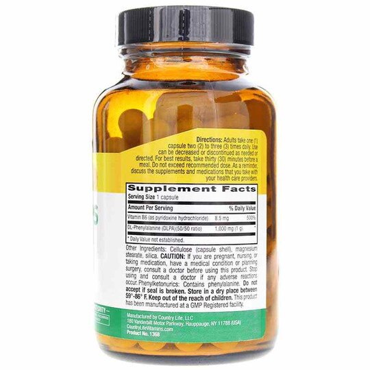 DLPA Caps 1000 Mg, 60 Vegan Capsules, CTL
