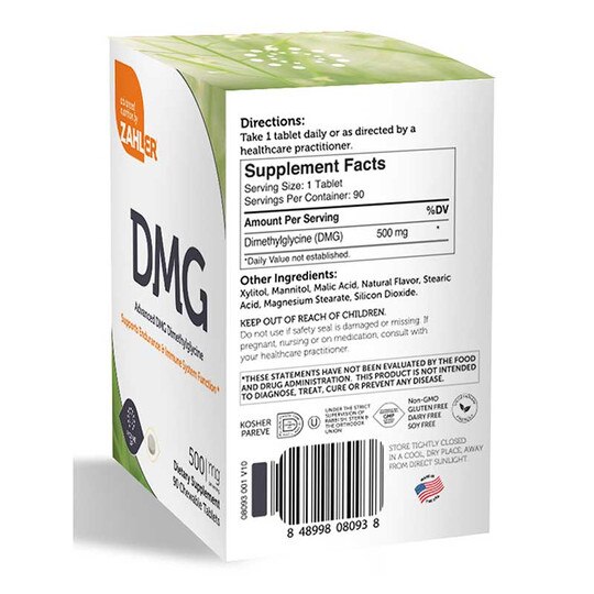 DMG 500 Mg, 90 Chewable Tablets, ZHL