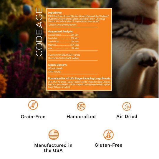 DNA PET Happy Healthy Joints Soft Treats, 8 Oz, CDE