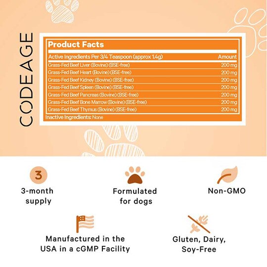 DNA PET Happy Healthy Organs for Dogs, 3 Oz, CDE