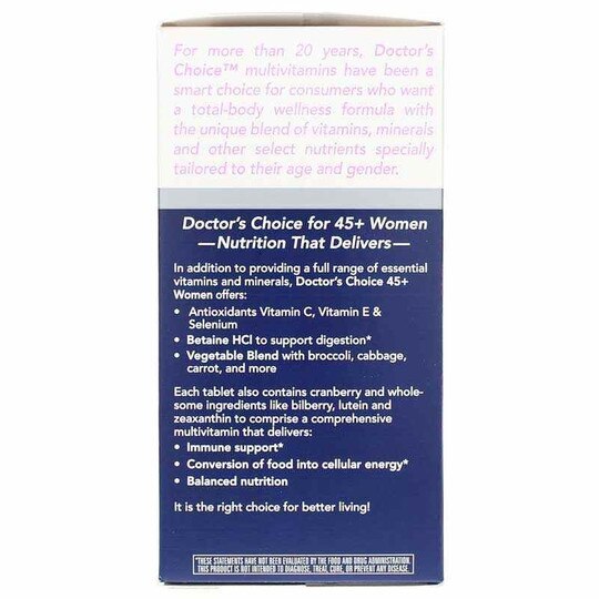 Doctor's Choice Multivitamin 45+ Women, Natures Way