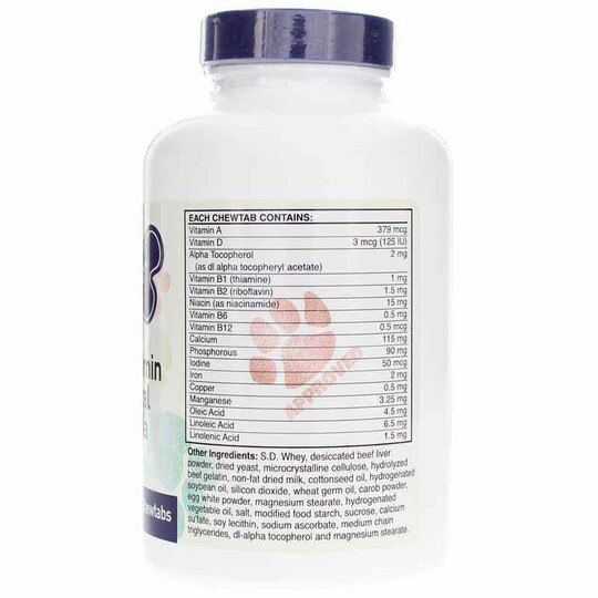 DogVites Multi-Vitamin & Mineral Formula, 100 Chewable Tablets, HTN