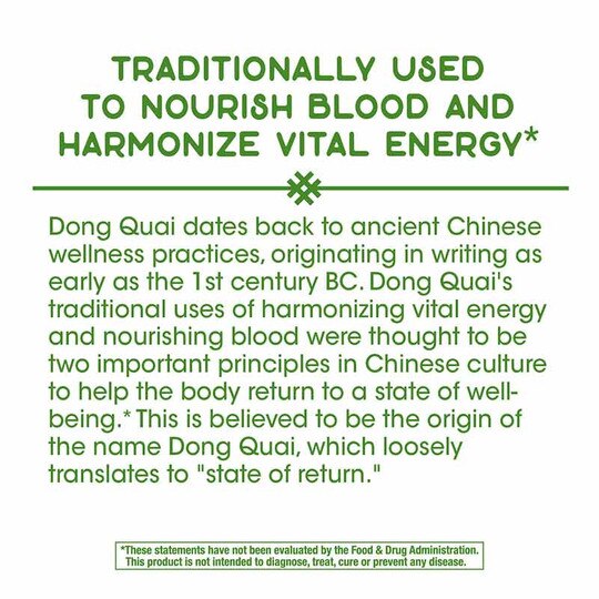 Dong Quai Root, 100 Veg Capsules, NWA