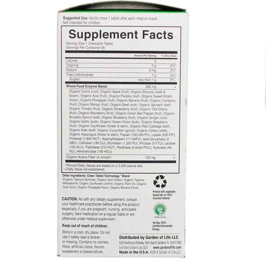 Dr. Formulated Enzymes Organic Digest, 90 Chewables, GOL