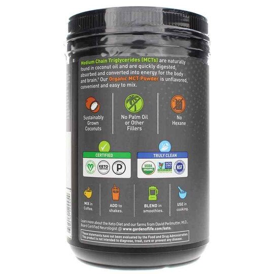 Dr. Formulated Keto Organic MCT Powder, 10.58 Oz, GOL