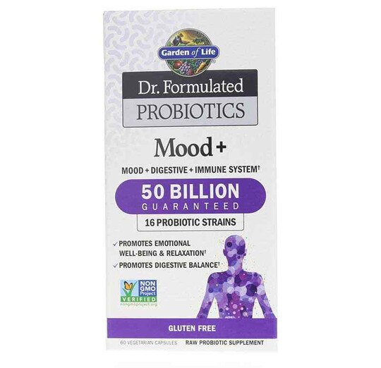 Dr. Formulated Probiotics Mood +, 60 Veg Capsules, GOL
