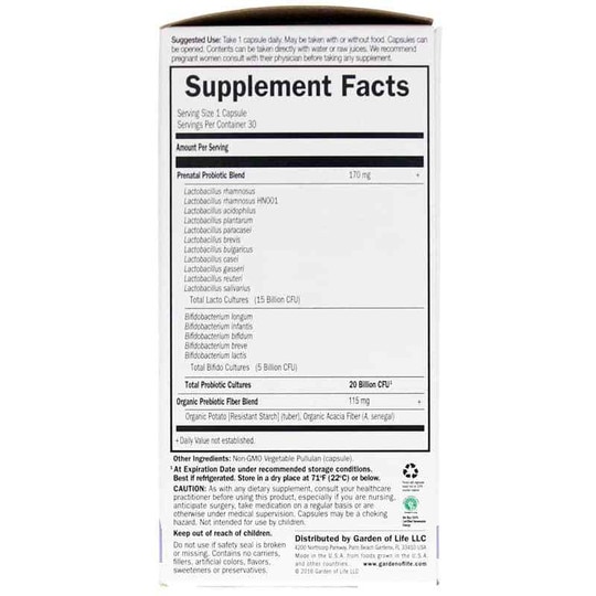 Dr. Formulated Probiotics Once Daily Prenatal, 30 Veg C, GOL
