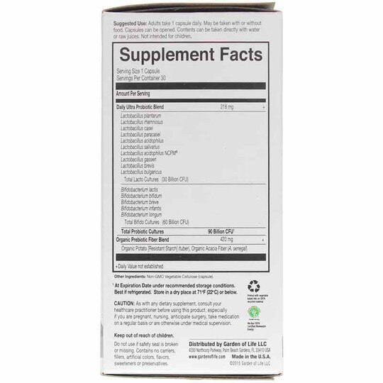Dr. Formulated Probiotics Once Daily Ultra, 30 Veg Caps, GOL