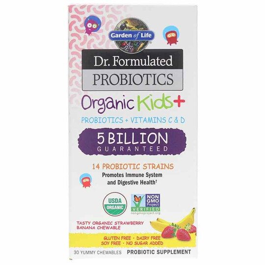 Dr. Formulated Probiotics Organic Kids +, GOL