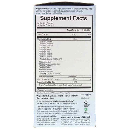 Dr. Formulated Probiotics Prostate + Shelf-Stable, 60 V, GOL