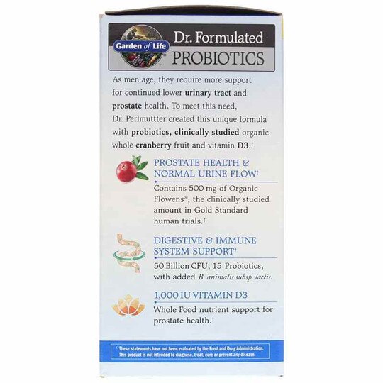Dr. Formulated Probiotics Prostate + Shelf-Stable, 60 V, GOL