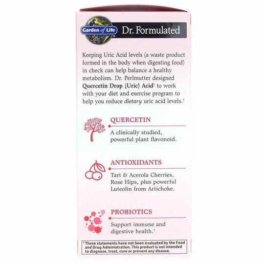 Dr. Formulated Quercetin Drop Uric Acid, 60 Vegan Tablets, GOL