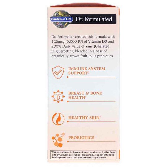 Dr. Formulated Vitamin D3 5000 IU & Zinc, 30 Tablets, GOL