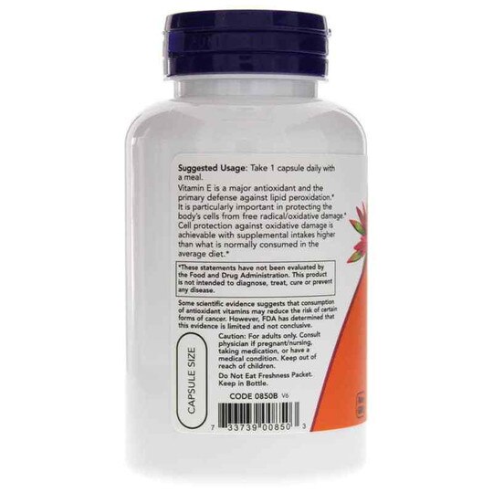 Dry E-400 Vegetarian, 100 Veg Capsules, NOW