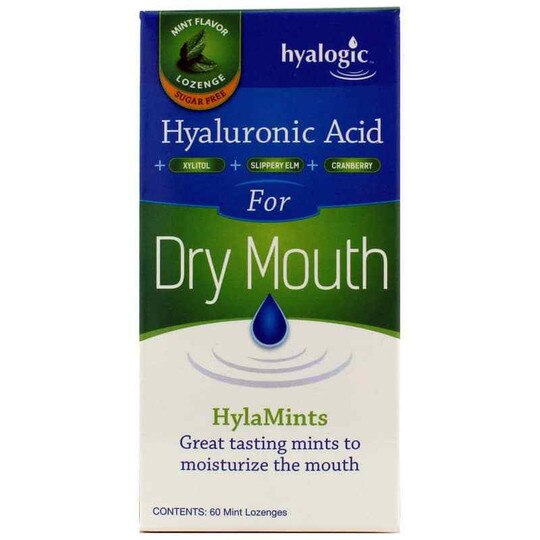 Dry Mouth HylaMints, 60 Lozenges, HYG