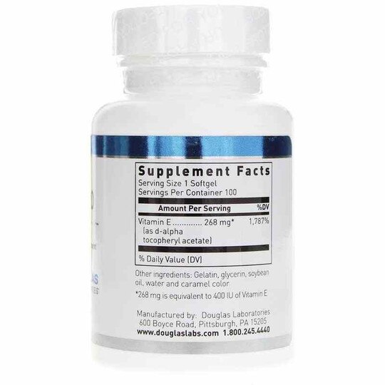 E-400, 100 Softgels, DGL