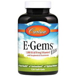 E-Gems Elite 1000 IU Natural Vitamin E