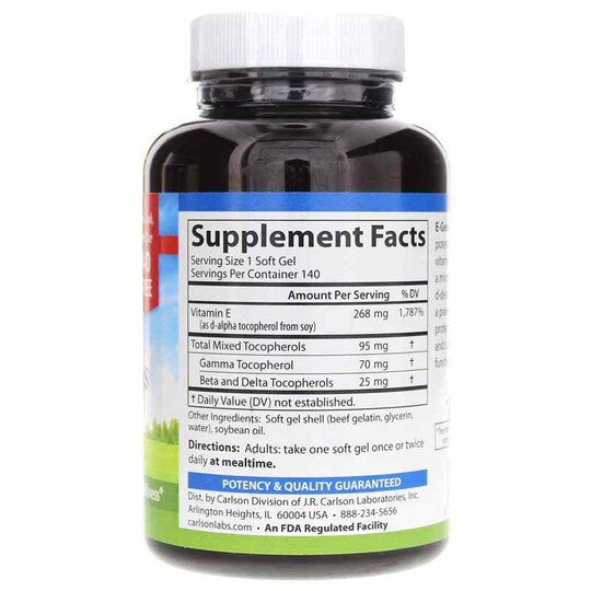 E-Gems Plus 400 IU Natural Vitamin E Bonus Pack, 140 Softgels, CL