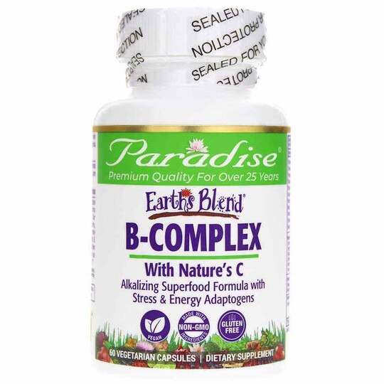 Earth's Blend B-Complex, 60 Veg Capsules, PHE