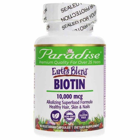 Earth's Blend Biotin, 90 Veg Capsules, PHE