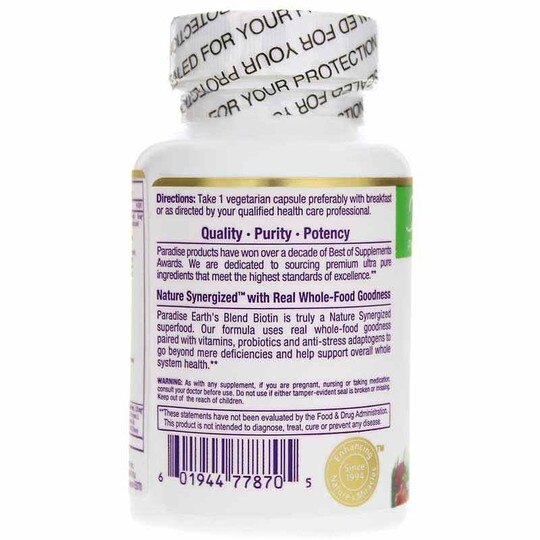 Earth's Blend Biotin, 90 Veg Capsules, PHE