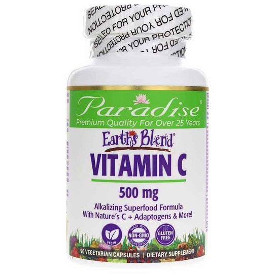 Earth's Blend Vitamin C, 90 Veg Capsules, PHE