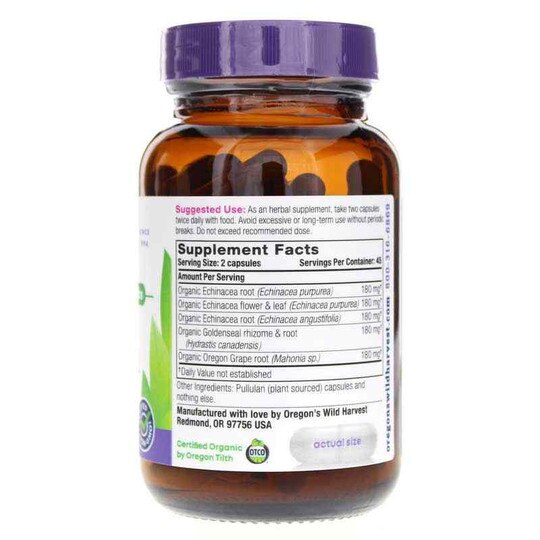 Echinacea Goldenseal, 90 Vegan Capsules, OWH