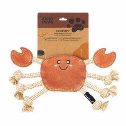 ecoZippy Suede & Rope Buddies Crab