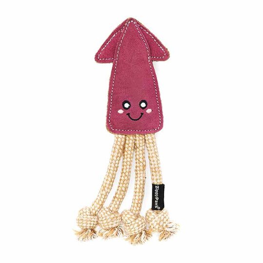 ecoZippy Suede & Rope Buddies Squid, ZPS