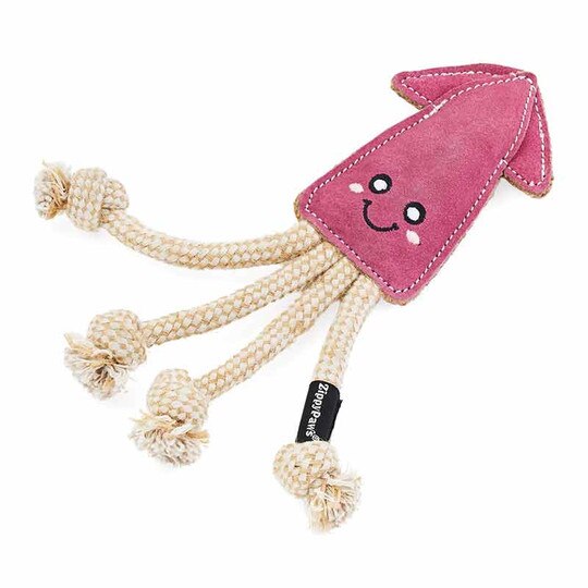 ecoZippy Suede & Rope Buddies Squid, ZPS