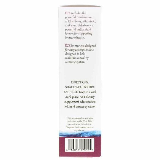 ECZ Elderberry Vitamin C Zinc, 2 Oz, BTN
