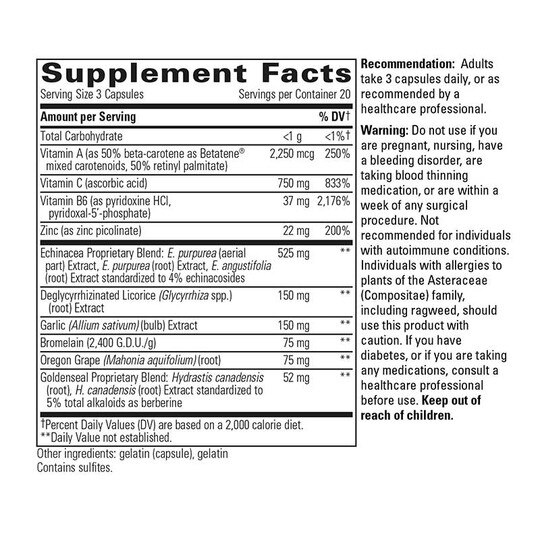 EHB Immune Supporting Nutrients, 60 Capsules, INT