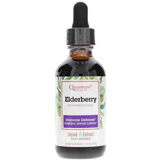 Elderberry Immune Defense Liquid Extract, 2 Oz, QHT