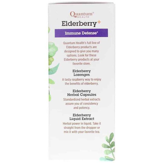 Elderberry+ Immune Defense Syrup, 4 Oz, QHT
