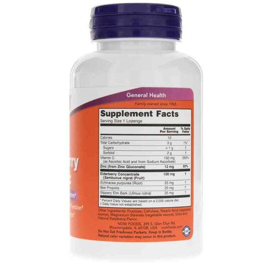 Elderberry & Zinc, NOW Foods