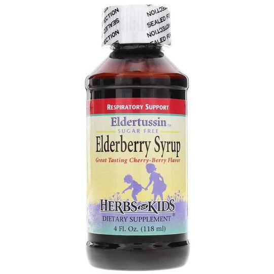 Eldertussin Elderberry Syrup Sugar-Free Respiratory Sup, HFK
