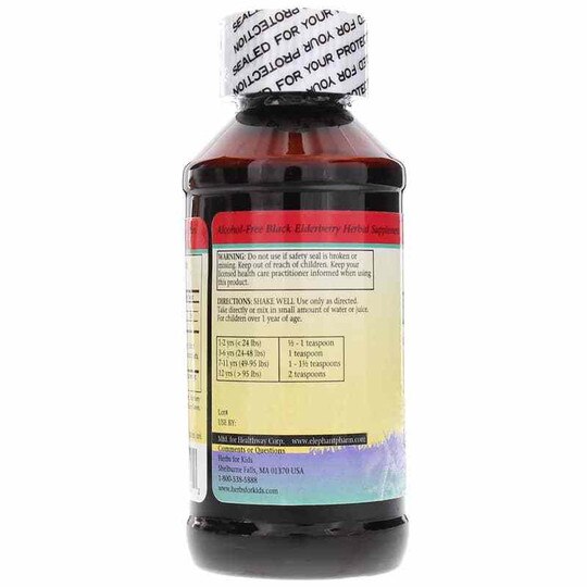Eldertussin Elderberry Syrup Sugar-Free Respiratory Sup, HFK