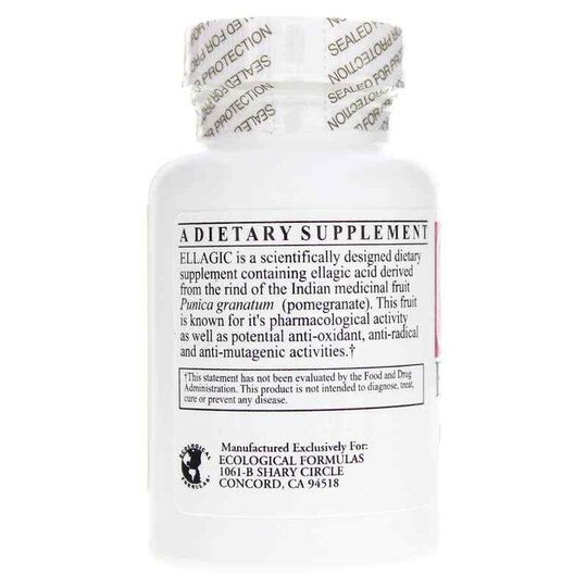 Ellagic 500 Mg, 60 Capsules, ECF