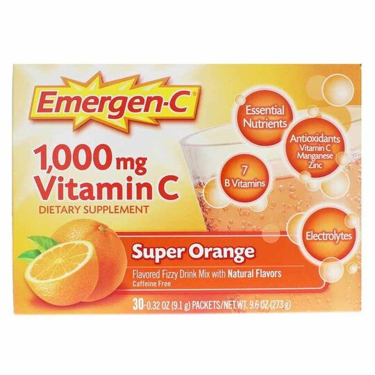 Emergen C 1000 Mg Vitamin C Drink Mix Alacer Corp Emergen C 1000 Mg Vitamin C Drink Mix Alacer Corp