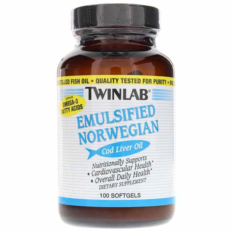 Emulsified Norwegian Cod Liver Oil, Twinlab