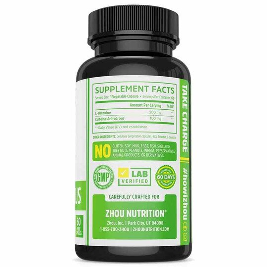 Energy + Focus Capsules, Zhou Nutrition
