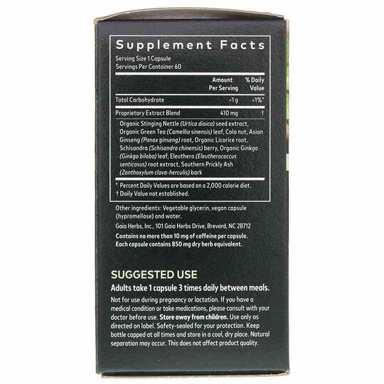 Energy Vitality, 60 Liquid Phyto Caps, GH