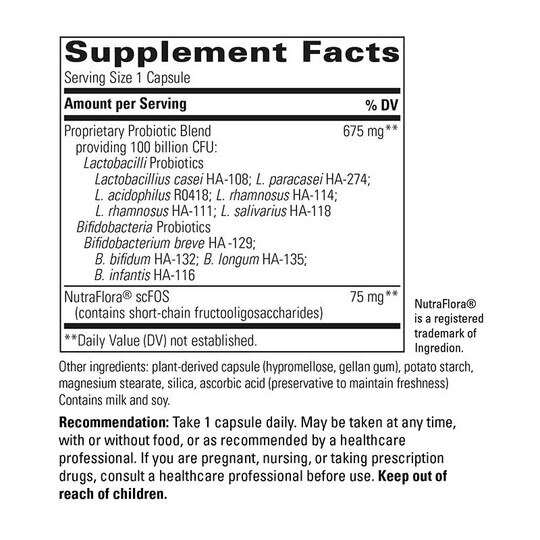 Enterogenic Intensive 100 Probiotic, 30 Capsules, INT
