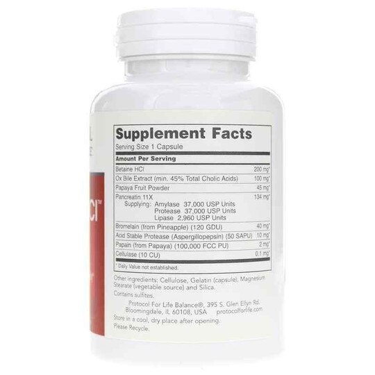 Enzymes-HCl, 120 Capsules, PFLB