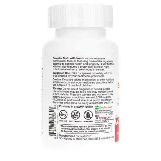 Essential Multi with Iron, 90 Capsules, ND