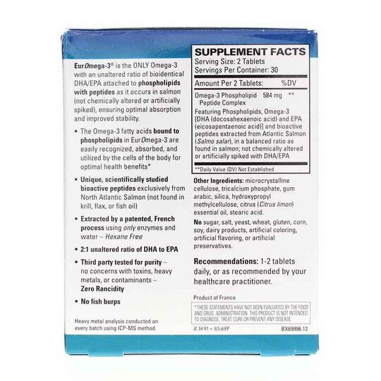 EurOmega-3, 60 Tablets, EUMD