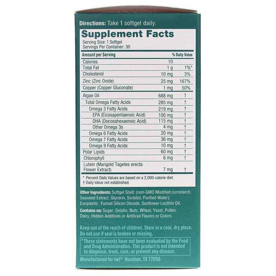 Eye Omega-3, 30 Softgels, IWI