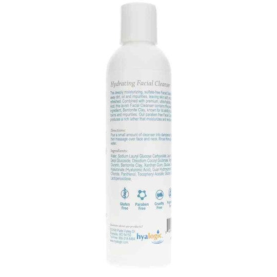 Facial Cleanser with Hyaluronic Acid, 8 Oz, HYG
